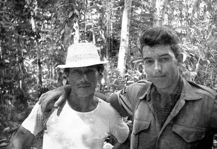  Taken 1965 in the jungle near the Katibas river, 3rd Div Sarawak.   The person standing next to me was a suspected CT who SB wanted a good photo of him. 