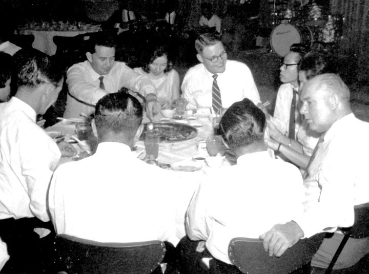  ( Corps Day Seremban 1965 ) L-R : Ken Bell, Wes MacMurphy, May MacMurphy, SSgt Pete Stone, ??, ??, Jim Gosney. 