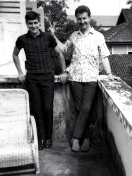  ( Johore Bahru 1968/69 )  L-R : 'Fitz' and Willie Lawson. 