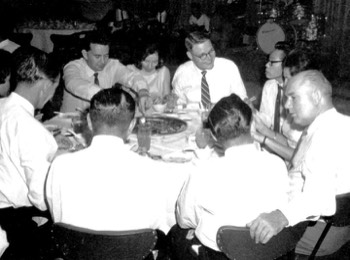  ( Corps Day Seremban 1965 ) L-R : Ken Bell, Wes MacMurphy, May MacMurphy, SSgt Pete Stone, ??, ??, Jim Gosney. 