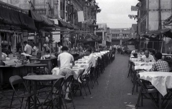  Bugis Street, Singapore in the day time in the mid 1960s. 