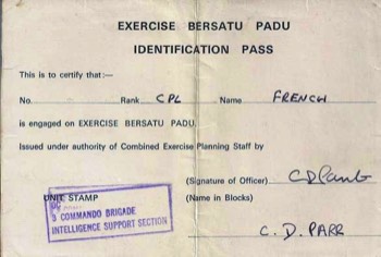  ( Ex BERSATU PADU Pass )  Note: Undated, and he's been using it ever since! 